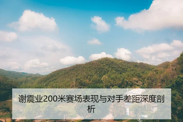 谢震业200米赛场表现与对手差距深度剖析